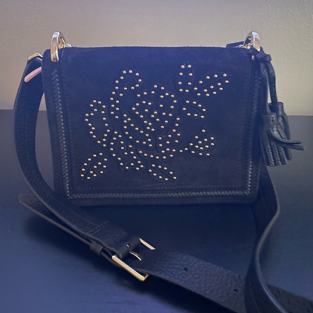 Kate Spade studded suede shoulder bag